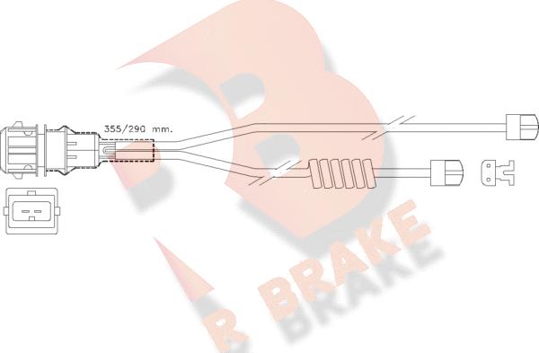 R Brake 610254RB - Signalni kontakt, trosenje kočione plocice www.molydon.hr
