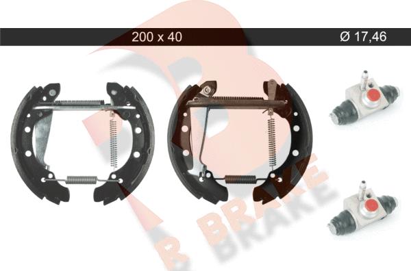 R Brake 79RBKT0105 - Komplet kočnica, bubanj kočnice www.molydon.hr