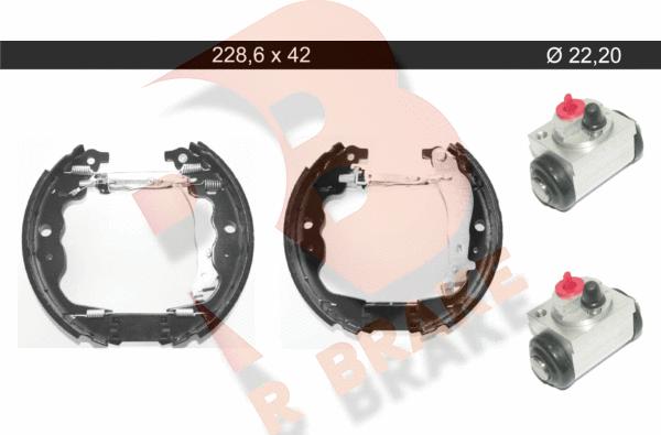 R Brake 79RBKT0138 - Komplet kočnica, bubanj kočnice www.molydon.hr