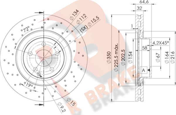 R Brake 78RBD10419 - Kočioni disk www.molydon.hr