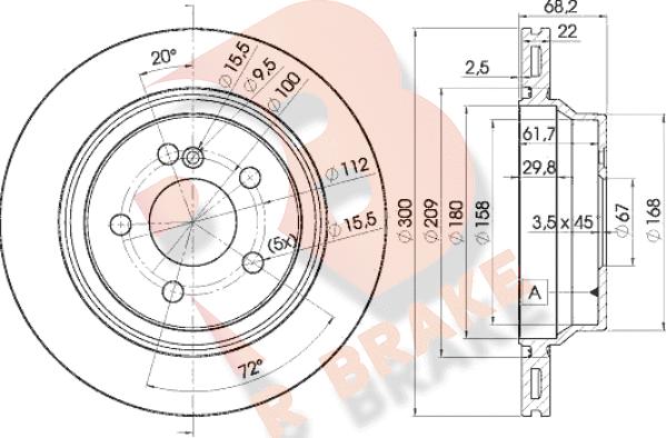 R Brake 78RBD20910 - Kočioni disk www.molydon.hr