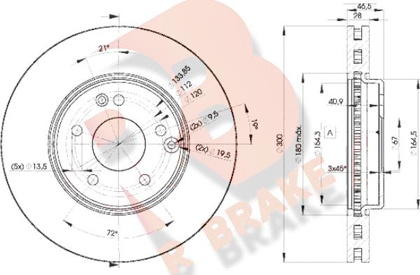 R Brake 78RBD20411 - Kočioni disk www.molydon.hr