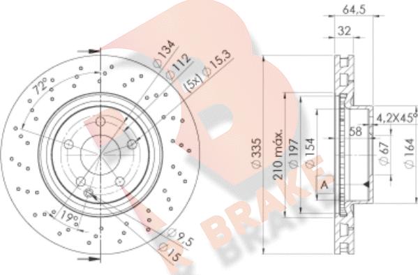 R Brake 78RBD23056 - Kočioni disk www.molydon.hr
