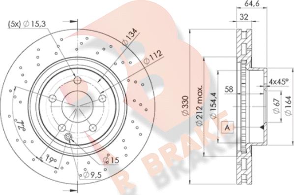 R Brake 78RBD22592 - Kočioni disk www.molydon.hr