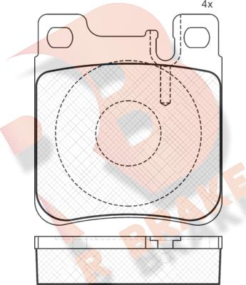 R Brake RB0976 - Komplet Pločica, disk-kočnica www.molydon.hr