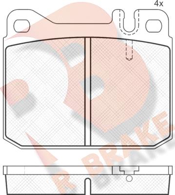 R Brake RB0197 - Komplet Pločica, disk-kočnica www.molydon.hr