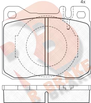 R Brake RB0324 - Komplet Pločica, disk-kočnica www.molydon.hr