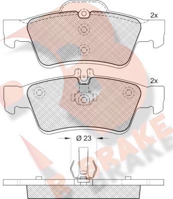 R Brake RB1576-396 - Komplet Pločica, disk-kočnica www.molydon.hr