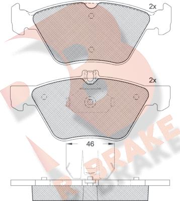 R Brake RB1159-396 - Komplet Pločica, disk-kočnica www.molydon.hr