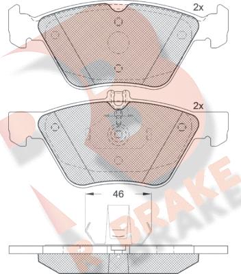 R Brake RB1159 - Komplet Pločica, disk-kočnica www.molydon.hr