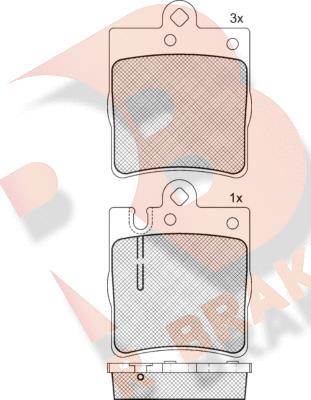 R Brake RB1312-396 - Komplet Pločica, disk-kočnica www.molydon.hr