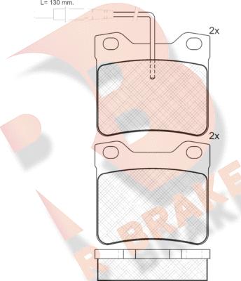 R Brake RB1241 - Komplet Pločica, disk-kočnica www.molydon.hr