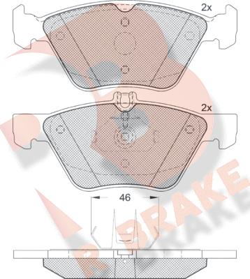 R Brake RB1259 - Komplet Pločica, disk-kočnica www.molydon.hr