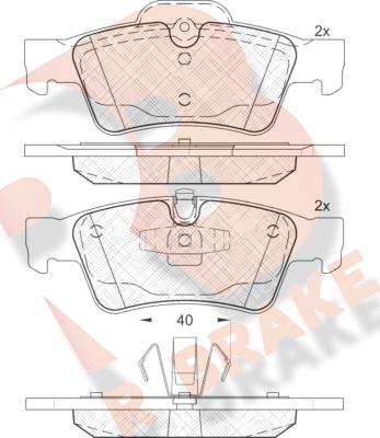 R Brake RB1770 - Komplet Pločica, disk-kočnica www.molydon.hr