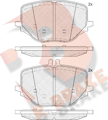 R Brake RB2445 - Komplet Pločica, disk-kočnica www.molydon.hr