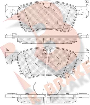 R Brake RB2464 - Komplet Pločica, disk-kočnica www.molydon.hr