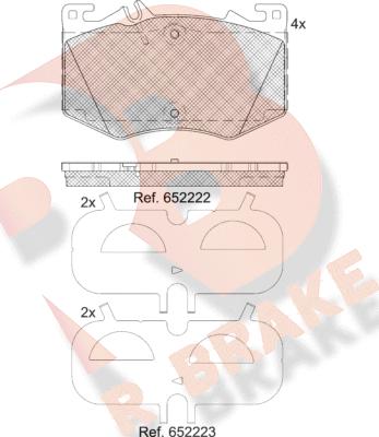 R Brake RB2411 - Komplet Pločica, disk-kočnica www.molydon.hr
