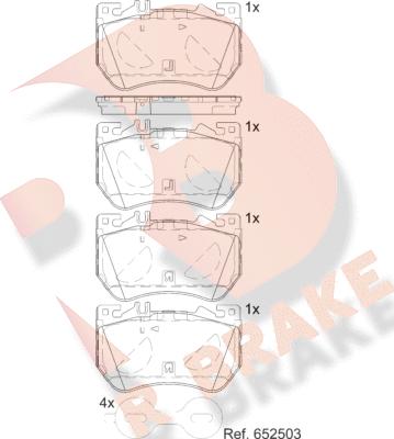 R Brake RB2481 - Komplet Pločica, disk-kočnica www.molydon.hr