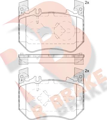 R Brake RB2439 - Komplet Pločica, disk-kočnica www.molydon.hr