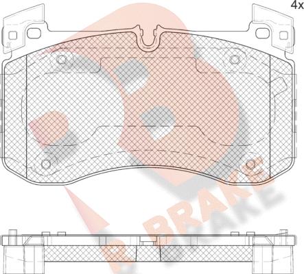 R Brake RB2436 - Komplet Pločica, disk-kočnica www.molydon.hr