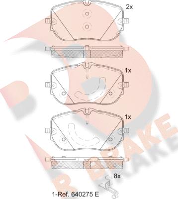 R Brake RB2432-208 - Komplet Pločica, disk-kočnica www.molydon.hr