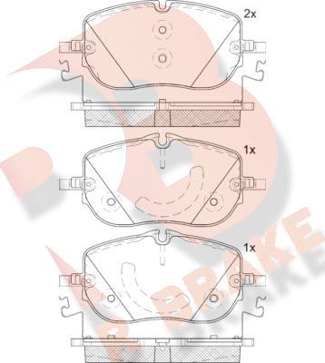 R Brake RB2432 - Komplet Pločica, disk-kočnica www.molydon.hr