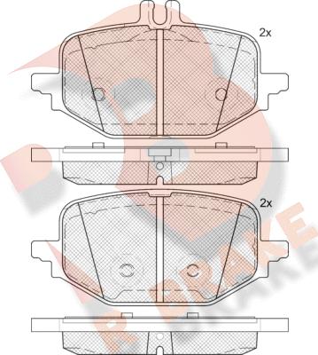 R Brake RB2426 - Komplet Pločica, disk-kočnica www.molydon.hr