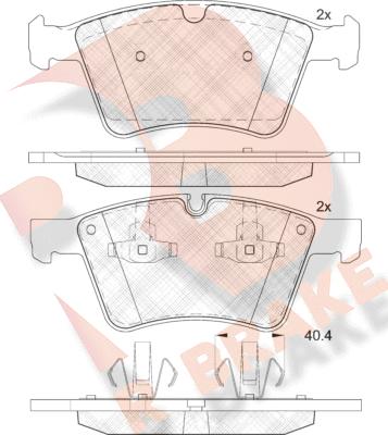 R Brake RB2086 - Komplet Pločica, disk-kočnica www.molydon.hr