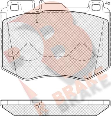 R Brake RB2195 - Komplet Pločica, disk-kočnica www.molydon.hr