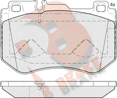 R Brake RB2197 - Komplet Pločica, disk-kočnica www.molydon.hr
