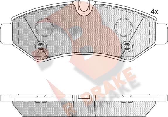 R Brake RB2350 - Komplet Pločica, disk-kočnica www.molydon.hr