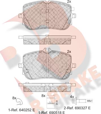 R Brake RB2351 - Komplet Pločica, disk-kočnica www.molydon.hr