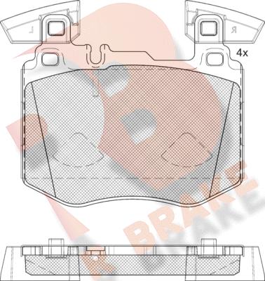 R Brake RB2367 - Komplet Pločica, disk-kočnica www.molydon.hr