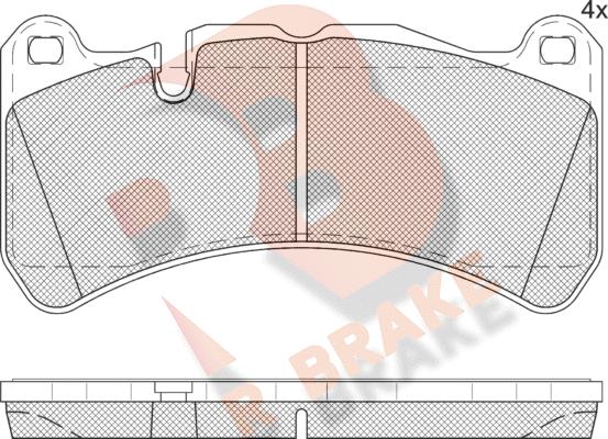 R Brake RB2260 - Komplet Pločica, disk-kočnica www.molydon.hr