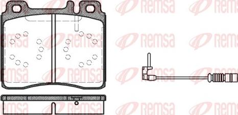 Remsa 0420.02 - Komplet Pločica, disk-kočnica www.molydon.hr