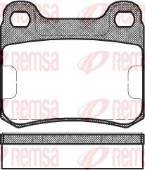 Remsa 0157.10 - Komplet Pločica, disk-kočnica www.molydon.hr