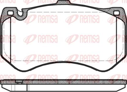 Remsa 1455.00 - Komplet Pločica, disk-kočnica www.molydon.hr