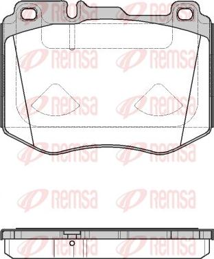 Remsa 1604.10 - Komplet Pločica, disk-kočnica www.molydon.hr