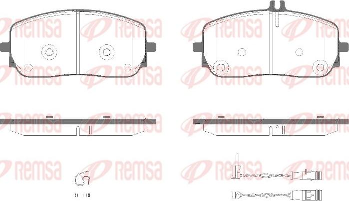 Remsa 1826.02 - Komplet Pločica, disk-kočnica www.molydon.hr