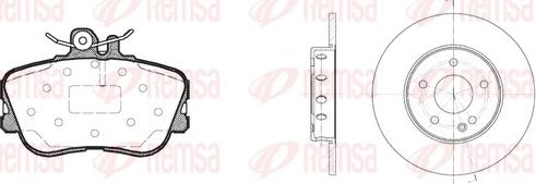 Remsa 8445.00 - Komplet kočnica, disk-kočnica www.molydon.hr