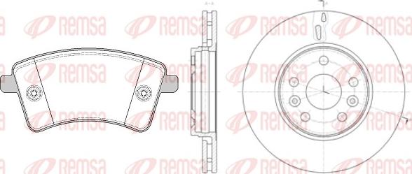 Remsa 81351.00 - Komplet kočnica, disk-kočnica www.molydon.hr