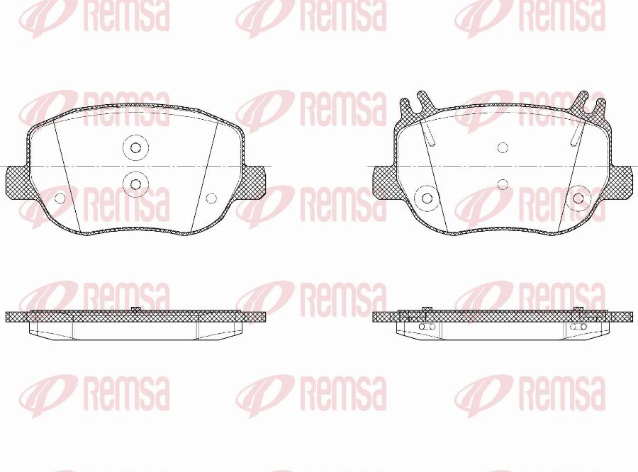 Remsa X2020.00 - Komplet Pločica, disk-kočnica www.molydon.hr