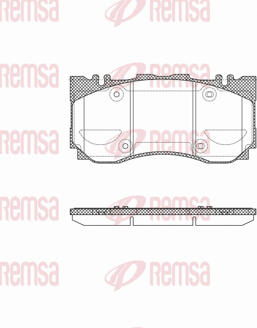 Remsa X2021.00 - Komplet Pločica, disk-kočnica www.molydon.hr
