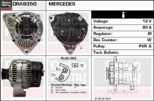 Remy DRA9350 - Alternator www.molydon.hr