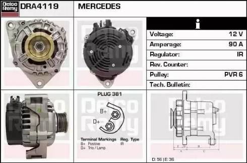 Remy DRA4119 - Alternator www.molydon.hr