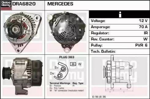 Remy DRA6820 - Alternator www.molydon.hr