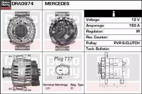 Remy DRA0974 - Alternator www.molydon.hr