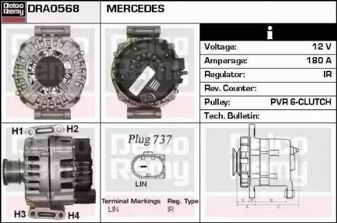 Remy DRA0568 - Alternator www.molydon.hr