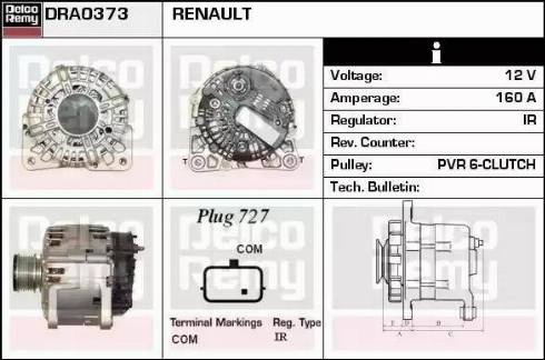 Remy DRA0373 - Alternator www.molydon.hr