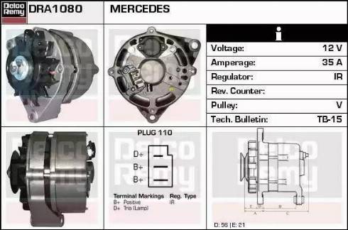 Remy DRA1080 - Alternator www.molydon.hr
